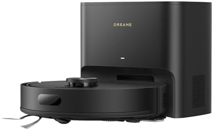 DREAME D20 Air Plus Robot Vaccum and Mop Combo with 20,000Pa Suction, Anti-Tangling Tech, Auto-Emptying Dock, Deep Carpet Cleaning and Smart Navigation Black